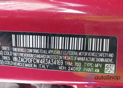 2024 Dodge Hornet R/T z USA, uszkodzony, nr VIN ZACPDFCW4R3A34169